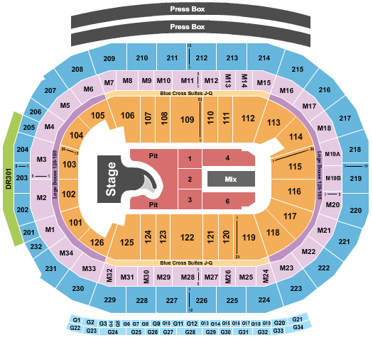 Little Caesars Arena Megan Moroney Seating Chart